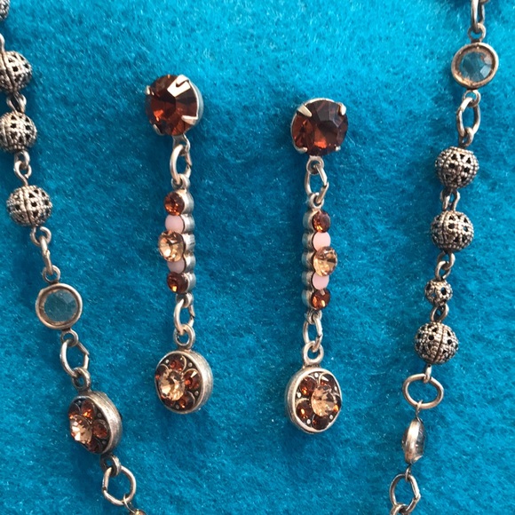 Lariat Necklace and Earrings Set - Picture 2 of 3